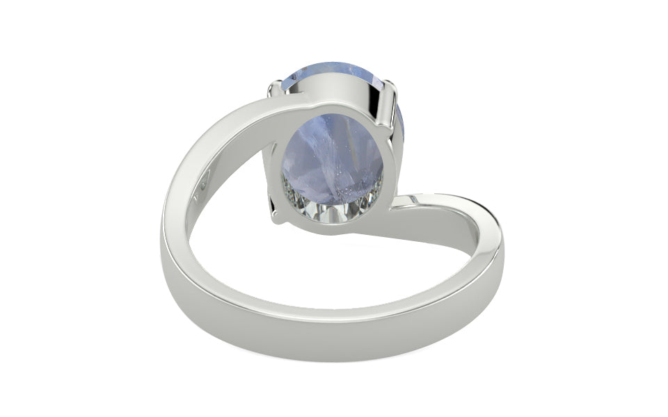 Sterling Silver Ceylon Blue Sapphire Ring Rare Quality (R2)