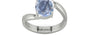 Sterling Silver Ceylon Blue Sapphire Ring Fine Quality (R2)