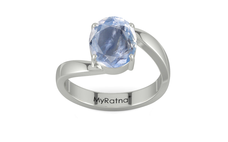 Sterling Silver Ceylon Blue Sapphire Ring Rare Quality (R2)