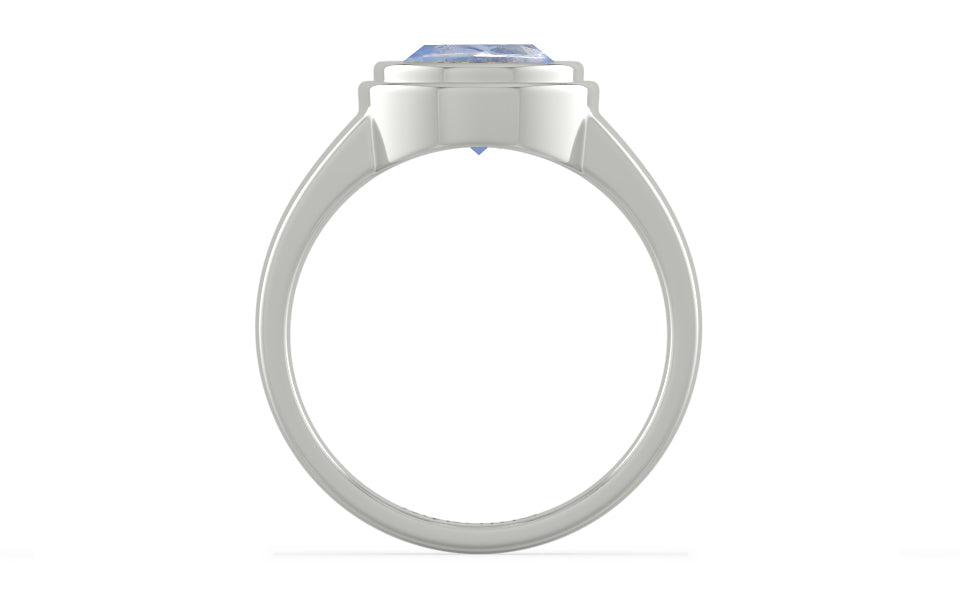 Sterling Silver Ceylon Blue Sapphire Ring Fine Quality (R3)
