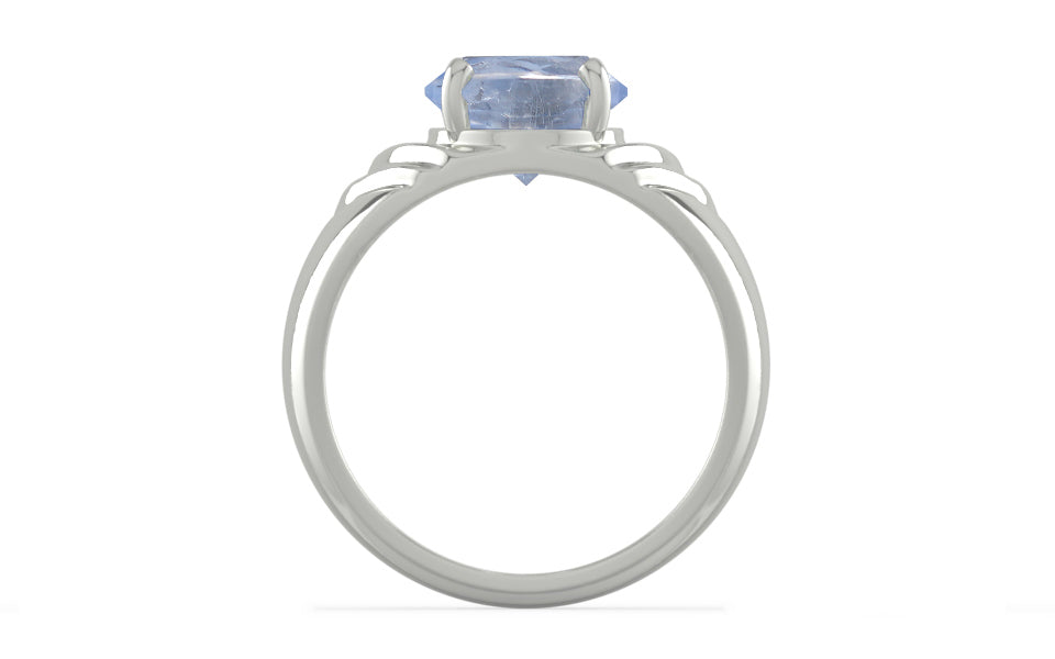 Sterling Silver Ceylon Blue Sapphire Ring Fine Quality (R4)