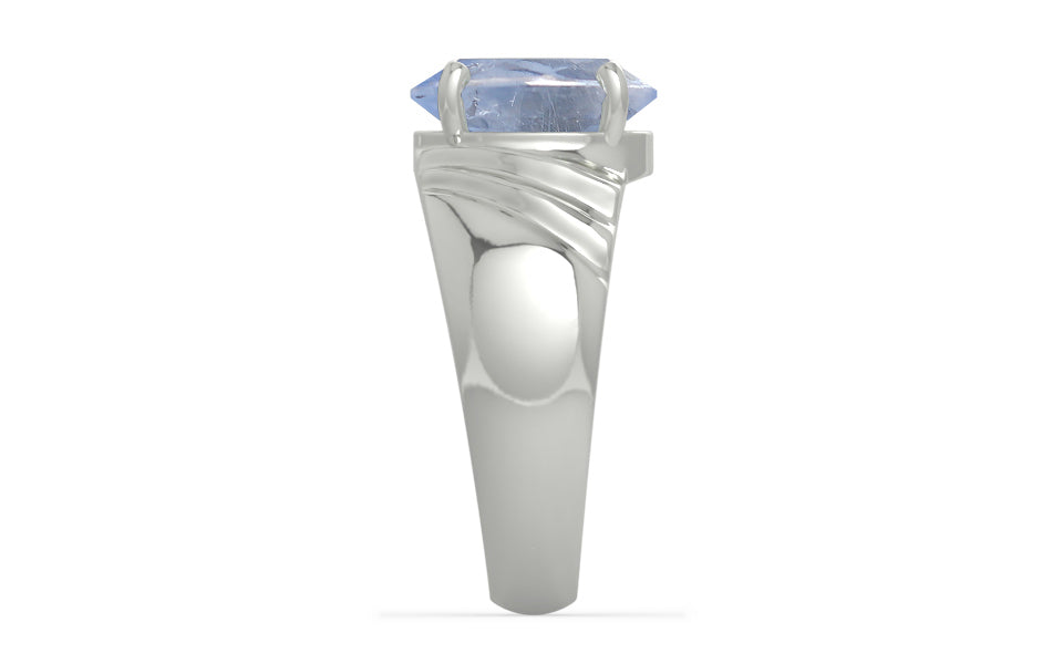 Sterling Silver Ceylon Blue Sapphire Ring Fine Quality (R4)