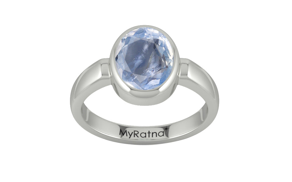 Sterling Silver Ceylon Blue Sapphire Ring Fine Quality (R6)