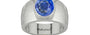 Sterling Silver Ceylon Blue Sapphire Ring Limited Quality (R1)
