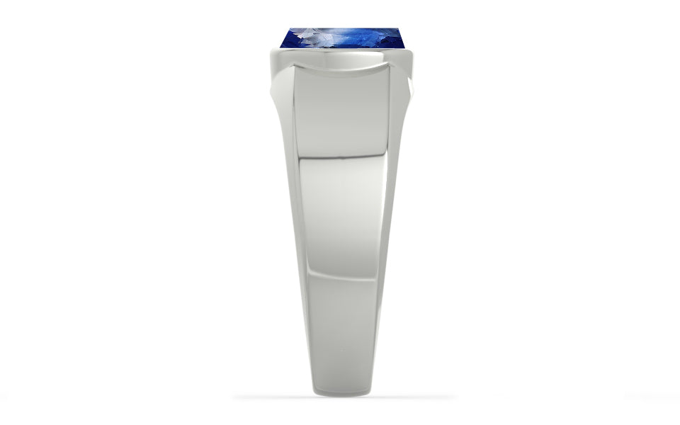 Sterling Silver Ceylon Blue Sapphire Ring Limited Quality (R10)