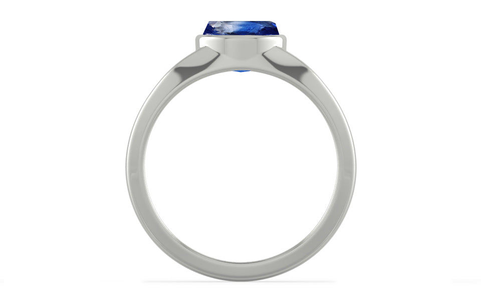 Sterling Silver Ceylon Blue Sapphire Ring Limited Quality (R10)
