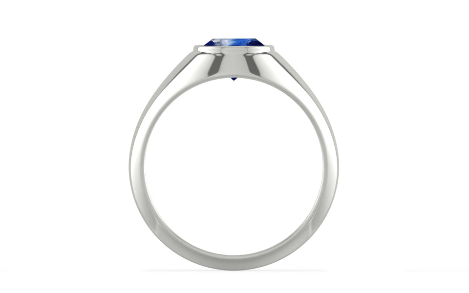 Sterling Silver Ceylon Blue Sapphire Ring Limited Quality (R12)