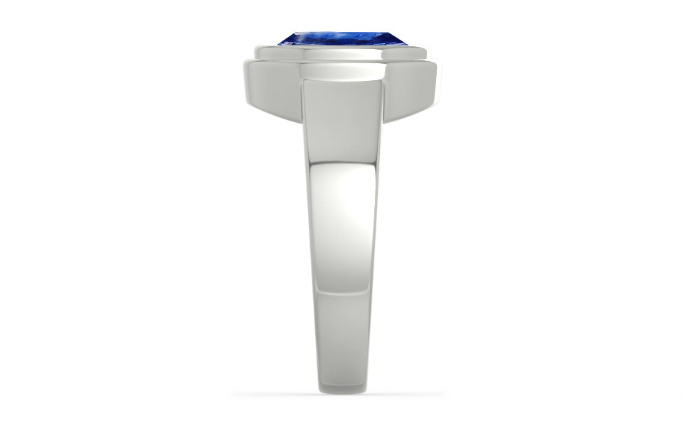Sterling Silver Ceylon Blue Sapphire Ring Limited Quality (R3)