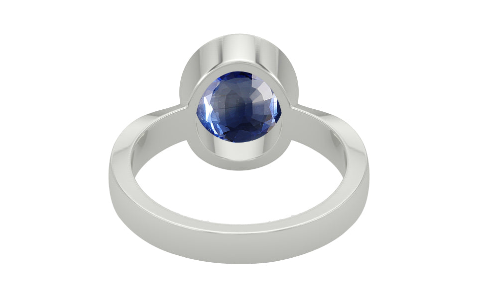 Sterling Silver Ceylon Blue Sapphire Ring Limited Quality (R9)