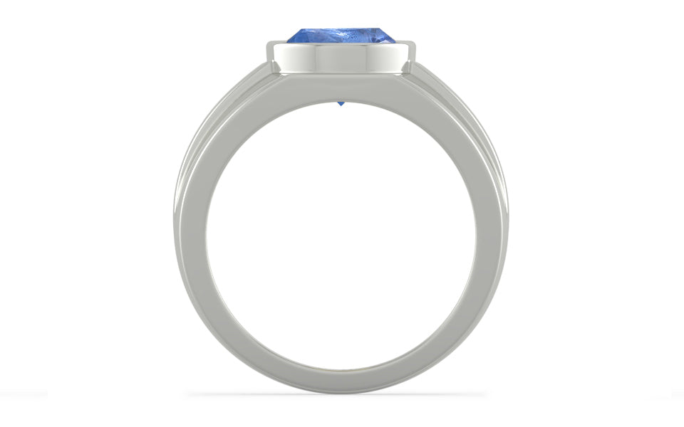 Sterling Silver Ceylon Blue Sapphire Ring Prime Quality (R1)