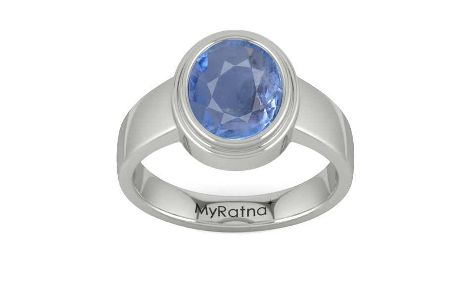 Sterling Silver Ceylon Blue Sapphire Ring Prime Quality (R3)