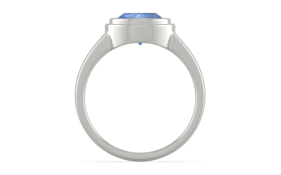 Sterling Silver Ceylon Blue Sapphire Ring Prime Quality (R3)