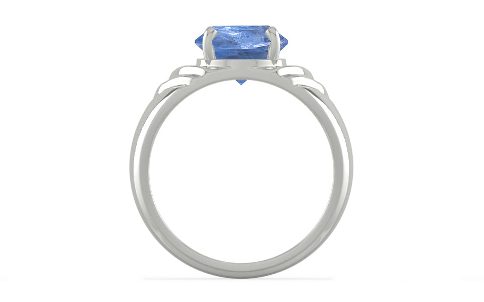 Sterling Silver Ceylon Blue Sapphire Ring Prime Quality (R4)