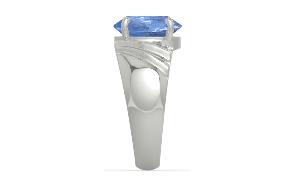 Sterling Silver Ceylon Blue Sapphire Ring Prime Quality (R4)