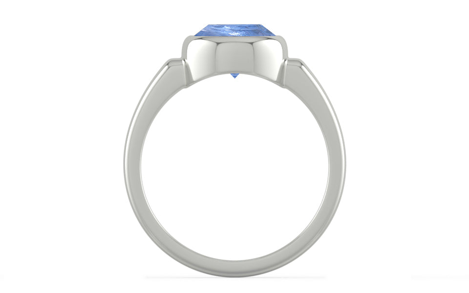 Sterling Silver Ceylon Blue Sapphire Ring Prime Quality (R6)