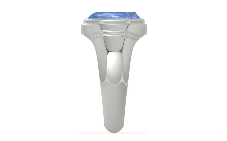 Sterling Silver Ceylon Blue Sapphire Ring Prime Quality (R7)