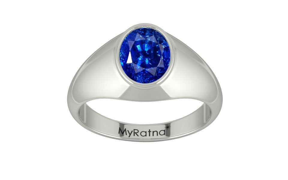 Sterling Silver Ceylon Blue Sapphire Ring Rare Quality (R12)