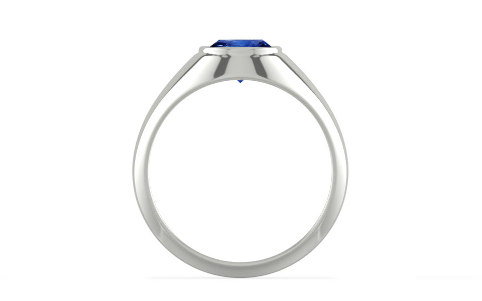 Sterling Silver Ceylon Blue Sapphire Ring Rare Quality (R12)