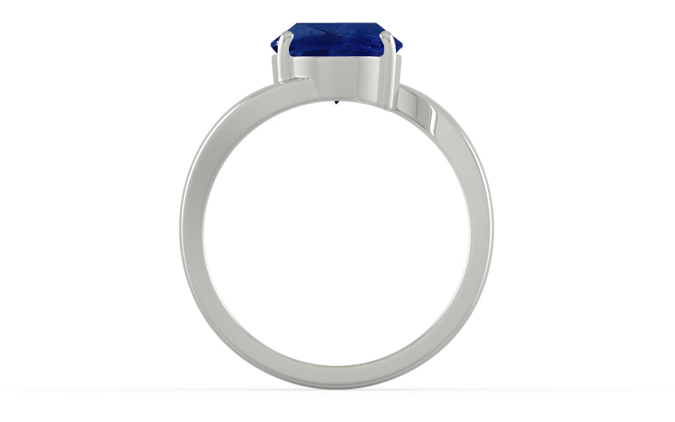 Sterling Silver Ceylon Blue Sapphire Ring Rare Quality (R2)