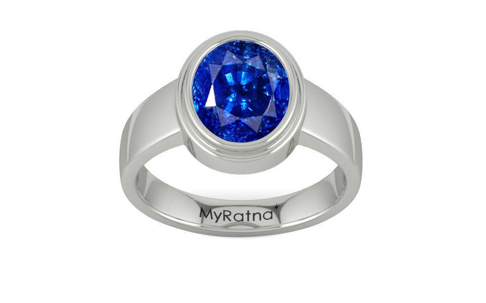 Sterling Silver Ceylon Blue Sapphire Ring Rare Quality (R3)