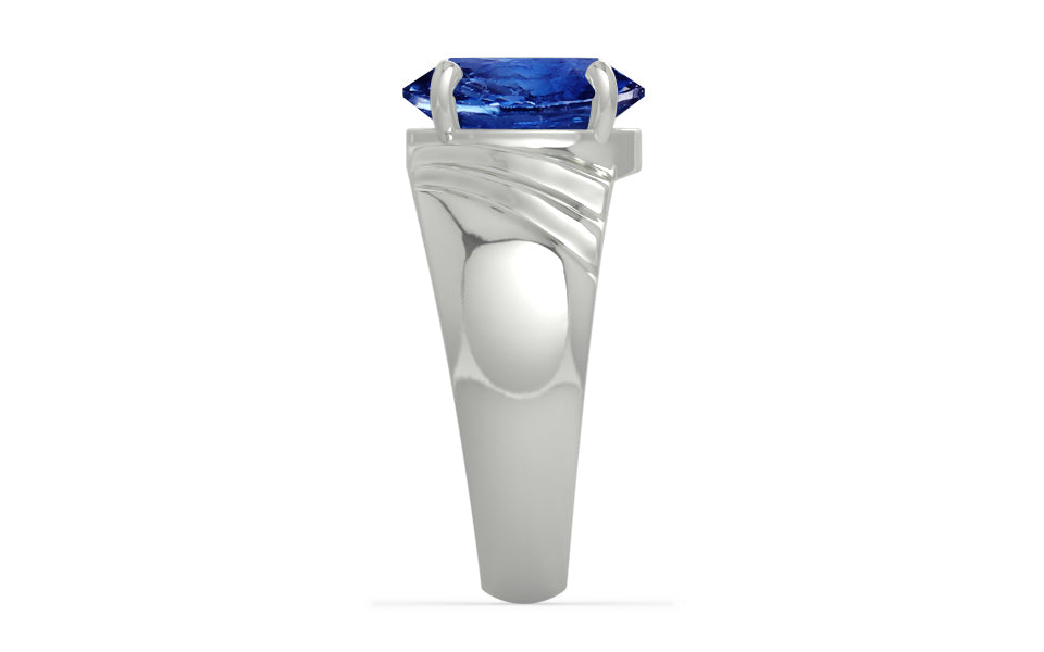 Sterling Silver Ceylon Blue Sapphire Ring Rare Quality (R4)