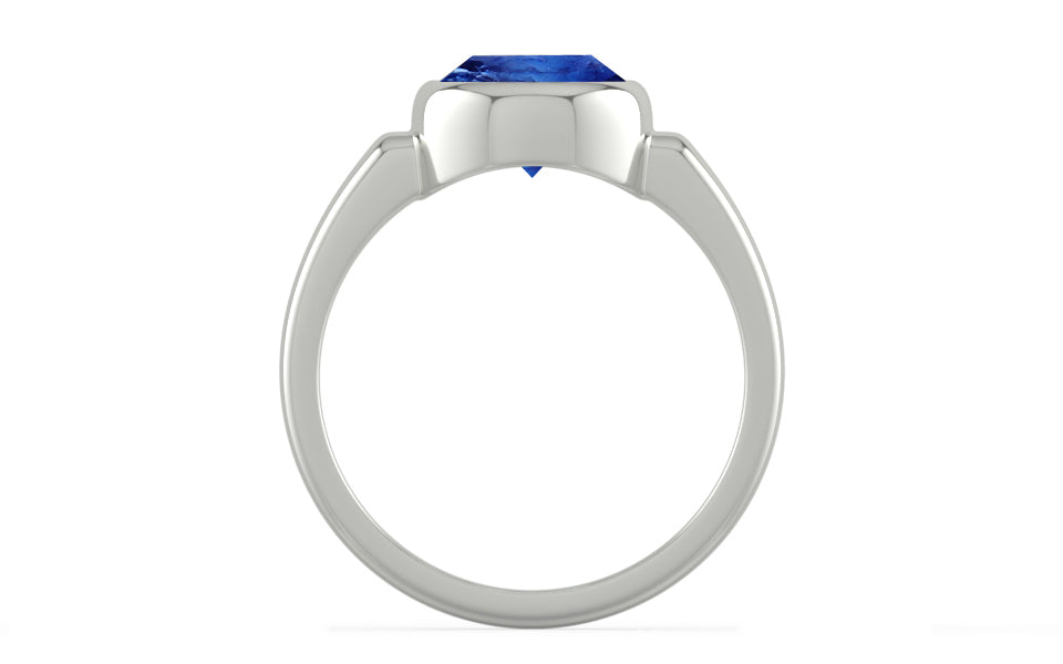 Sterling Silver Ceylon Blue Sapphire Ring Rare Quality (R6)