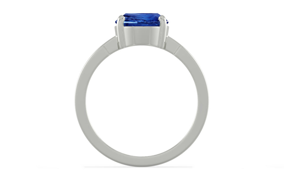 Sterling Silver Ceylon Blue Sapphire Ring Rare Quality (R8)