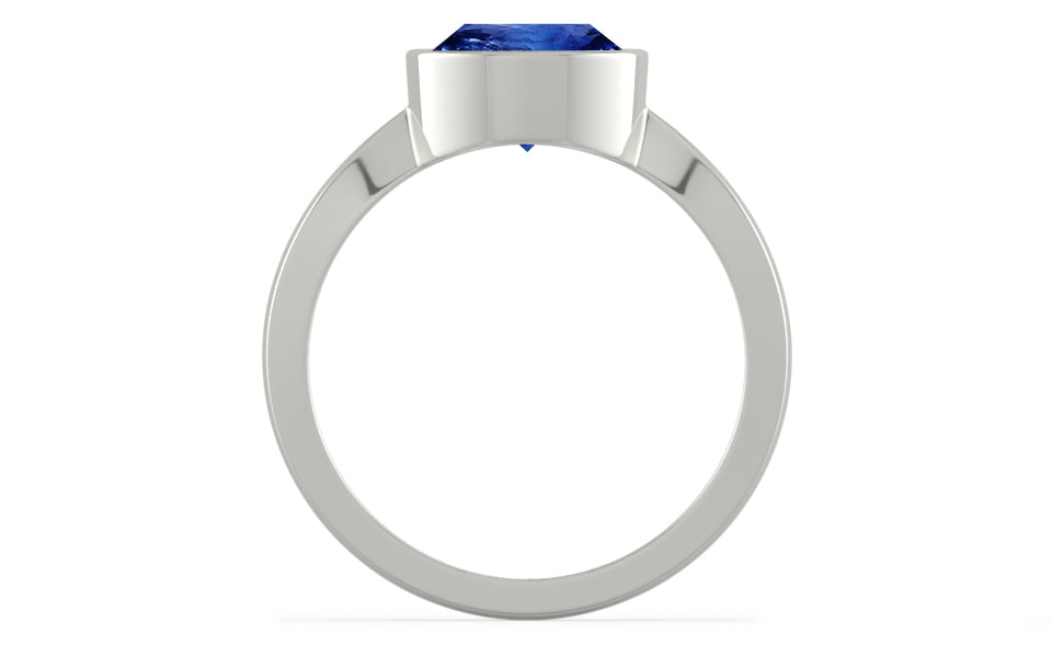 Sterling Silver Ceylon Blue Sapphire Ring Rare Quality (R9)