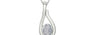 Sterling Silver Ceylon White Sapphire Pendant Fine Quality (P9)