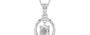 Sterling Silver Ceylon White Sapphire Pendant Limited Quality (P2)