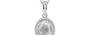Sterling Silver Ceylon White Sapphire Pendant Limited Quality (P7)