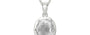 Sterling Silver Ceylon White Sapphire Pendant Limited Quality (P8)