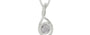 Sterling Silver Ceylon White Sapphire Pendant Prime Quality (P1)