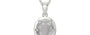 Sterling Silver Ceylon White Sapphire Pendant Prime Quality (P8)