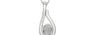 Sterling Silver Ceylon White Sapphire Pendant Prime Quality (P9)