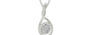 Sterling Silver Ceylon White Sapphire Pendant Rare Quality (P1)