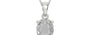 Sterling Silver Ceylon White Sapphire Pendant Rare Quality (P10)