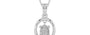 Sterling Silver Ceylon White Sapphire Pendant Rare Quality (P2)