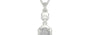 Sterling Silver Ceylon White Sapphire Pendant Rare Quality (P6)