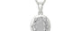 Sterling Silver Ceylon White Sapphire Pendant Rare Quality (P8)