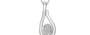 Sterling Silver Ceylon White Sapphire Pendant Rare Quality (P9)