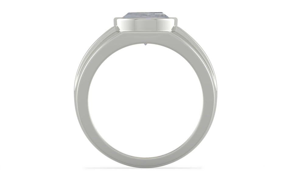 Sterling Silver Ceylon White Sapphire Ring Fine Quality (R1)