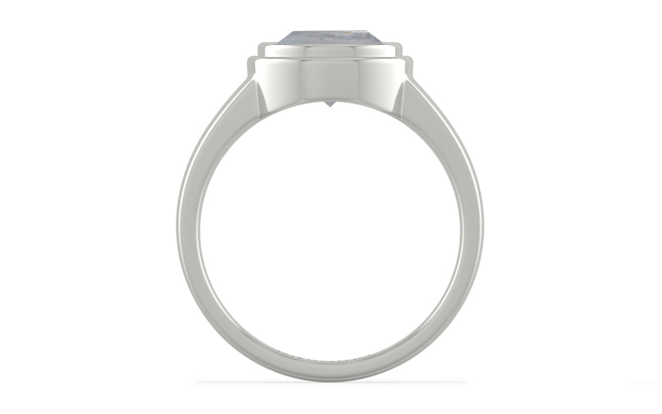 Sterling Silver Ceylon White Sapphire Ring Fine Quality (R3)