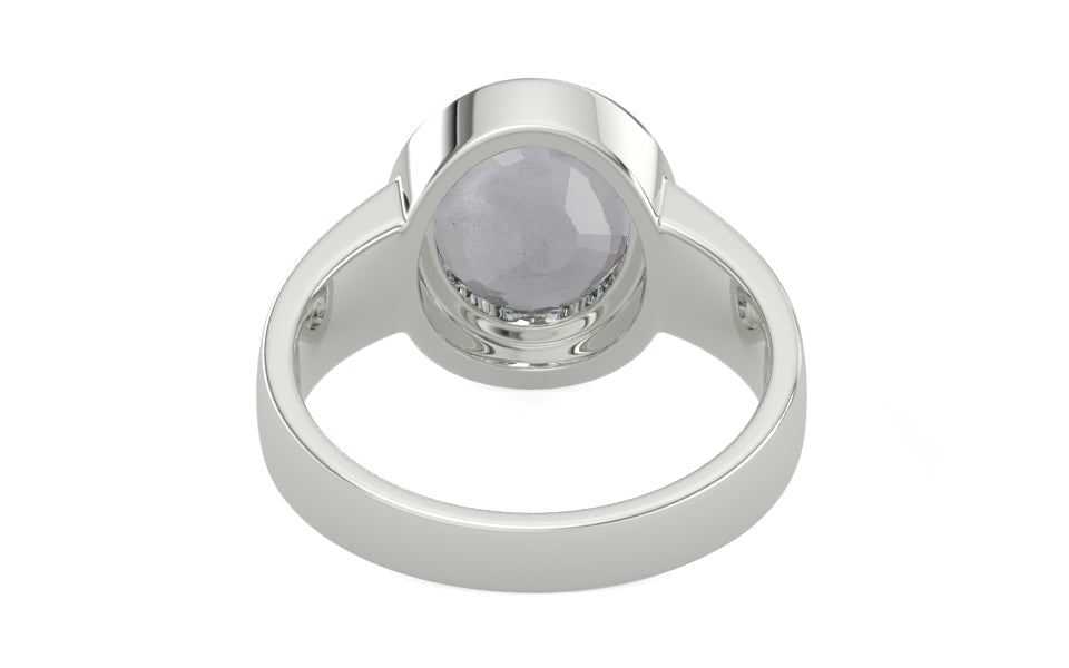 Sterling Silver Ceylon White Sapphire Ring Fine Quality (R3)