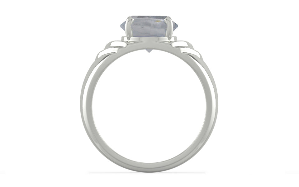 Sterling Silver Ceylon White Sapphire Ring Fine Quality (R4)