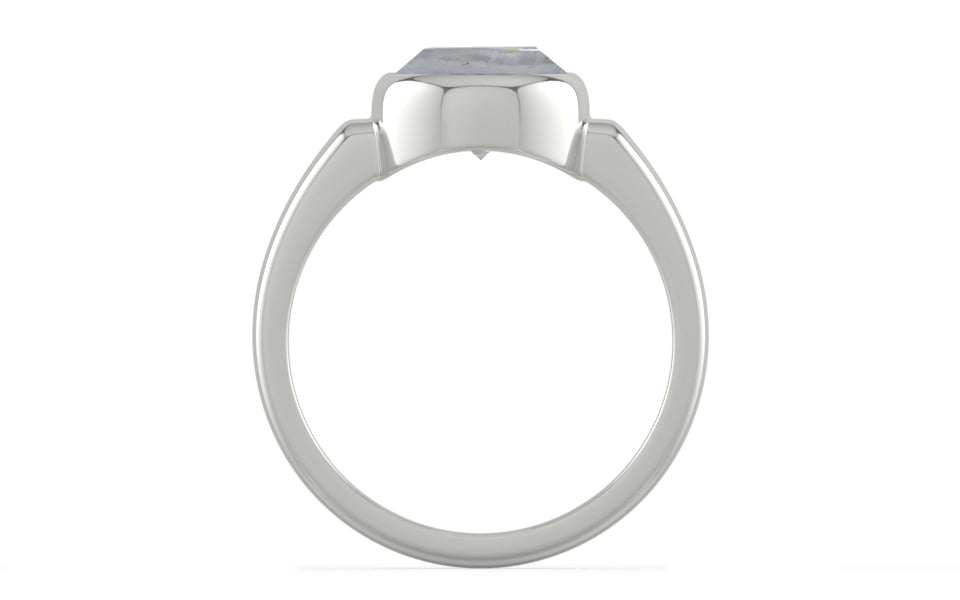 Sterling Silver Ceylon White Sapphire Ring Fine Quality (R6)