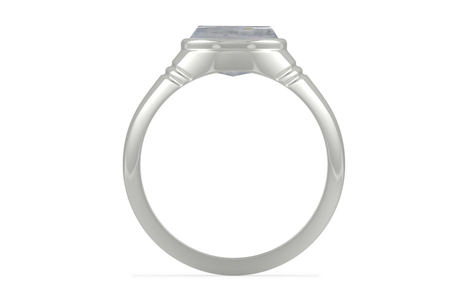 Sterling Silver Ceylon White Sapphire Ring Fine Quality (R7)