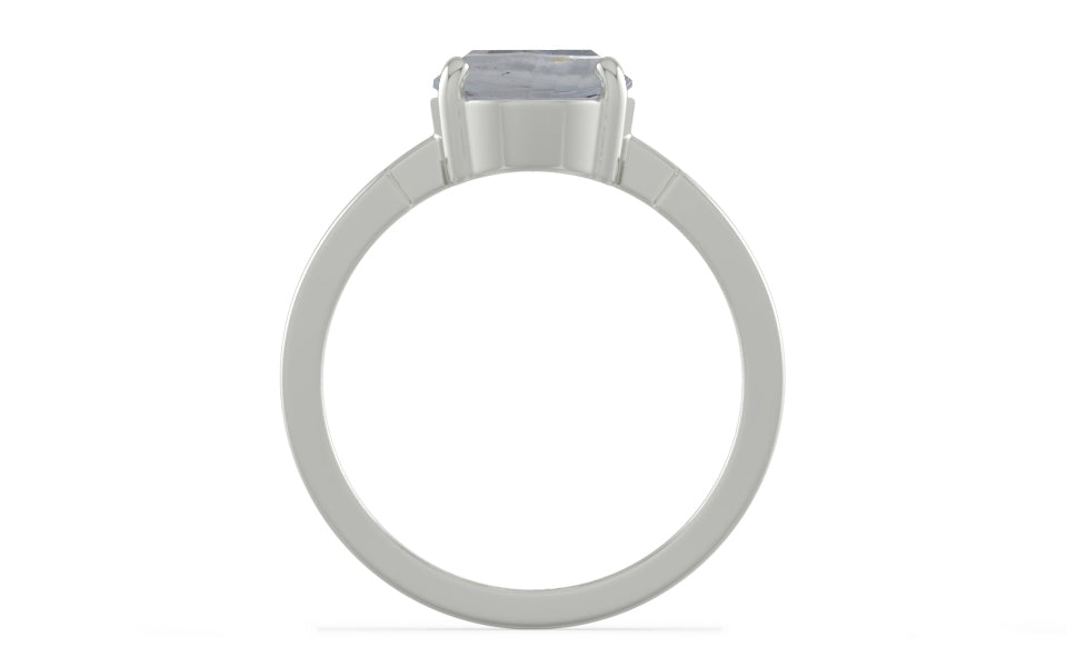 Sterling Silver Ceylon White Sapphire Ring Fine Quality (R8)