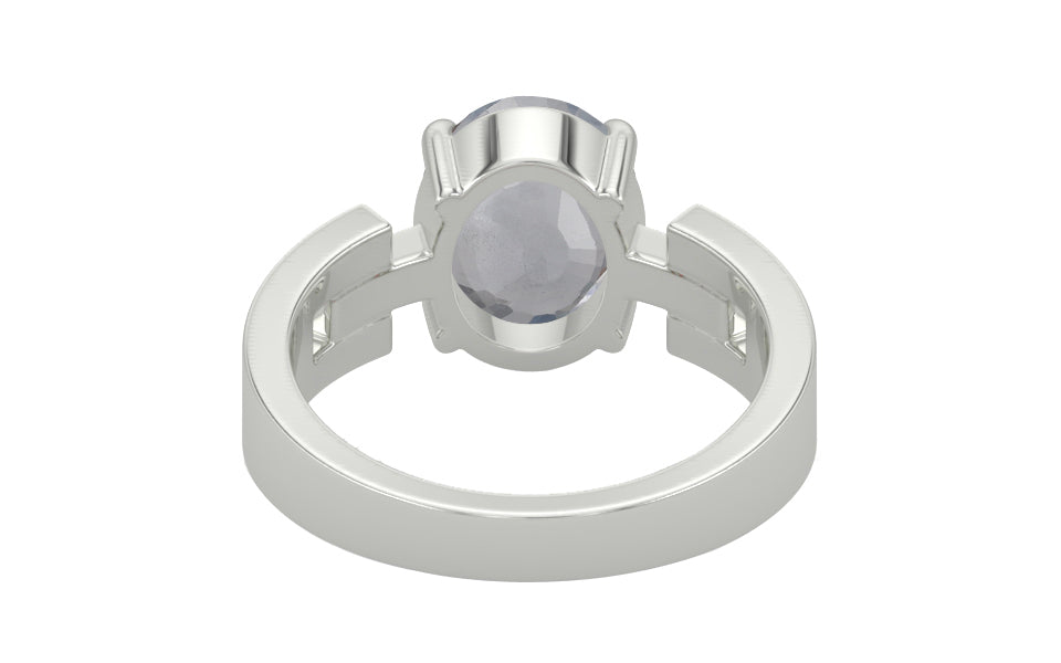 Sterling Silver Ceylon White Sapphire Ring Fine Quality (R8)