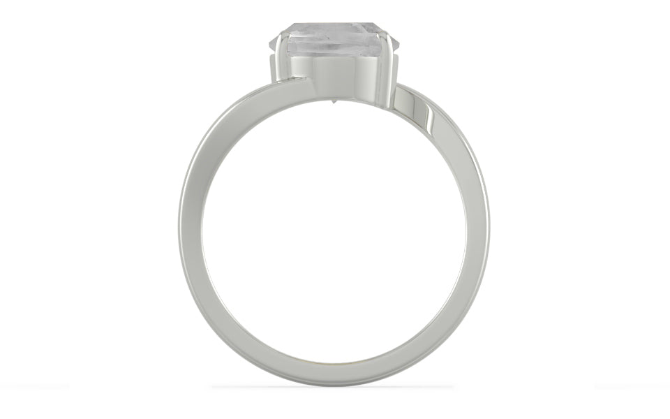 Sterling Silver Ceylon White Sapphire Ring Limited Quality (R2)